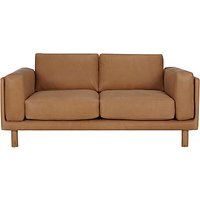 Design Project By John Lewis No.002 Medium 2 Seater Leather Sofa, Selvaggio Parchment