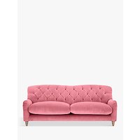 Crumble Large 3 Seater Sofa By Loaf At John Lewis In Dusty Rose Clever Velvet, Light Leg