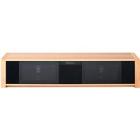 Techlink M Series 1700 Audio Base TV Stand With Built-In Bluetooth Speakers For TVs Up To 84, Oak/Black