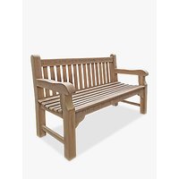 The Oak And Rope Company Personalised 3-Seater Parkland Bench, Oak