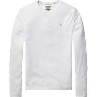 Hilfiger Denim Original 1x1 Rib Crew Neck Long Sleeve T-Shirt, Classic White