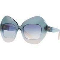Dolce & Gabbana DG4290 Pentagonal Sunglasses, Blue Gradient