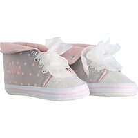 My 1st Years Baby Personalised Glitter Hi-top Trainers, Multi