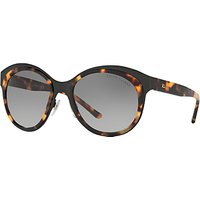 Ralph Lauren RL7051 Oval Sunglasses, Black Havana