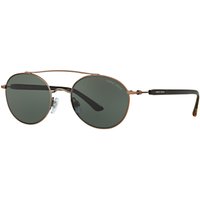 Giorgio Armani AR6038 Round Sunglasses, Bronze/Grey
