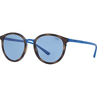 Polo Ralph Lauren PH3104 Oval Sunglasses, Tortoise/Blue