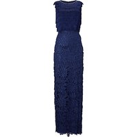Phase Eight Collection 8 Julianna Fringe Full Length Dress, Cobalt