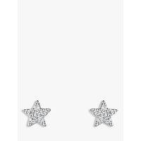 Estella Bartlett Star Stud Earrings, Silver