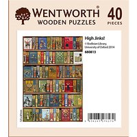 Wentworth Wooden Puzzles High Jinks! Bookcase Jigsaw Puzzle, 40 Pcs