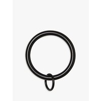 Umbra Black Double Pole Curtain Rings, Pack Of 6, Dia.31mm