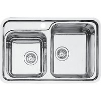 Blanco Classic 8-IF Double Right Hand Bowl Inset Kitchen Sink, Stainless Steel