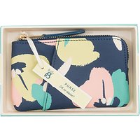 Busy B Floral Coin Purse, Navy