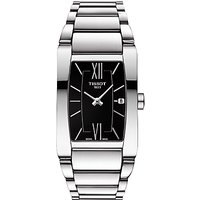Tissot T1053091105800 Women's Generosi-T Date Bracelet Strap Watch, Silver/Black