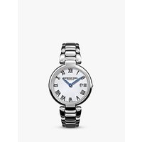 Raymond Weil 1600-ST-00659 Women's Shine Date Bracelet Strap Watch, Silver