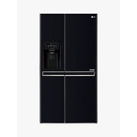 LG GSL761WBXV American Style Fridge Freezer, A+ Energy Rating, 90cm Wide, Non-Plumbed Water And Ice Dispenser, Black