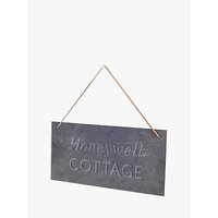Letterfest Engraved House Slate Sign, 20 Characters