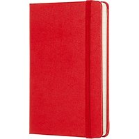 Moleskine Classic Collection Pocket Ruled Notebook, Red
