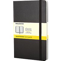 Moleskine Classic Collection Hardcover Squared Notebook, Large, Black