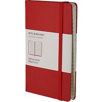Moleskine Hard Address Book, Large, Red
