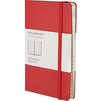 Moleskine Hardcover Pocket Address Book, Red