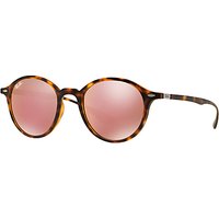 Ray-Ban RB4237 Oval Sunglasses, Tortoise/Pink