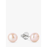 Claudia Bradby Freshwater Pearl Button Stud Earrings, 7mm