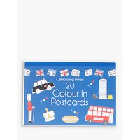 Milly Green Celebration Of Britain Colour Your Own Postcards, Pack Of 20