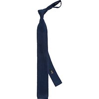 Thomas Pink Dilham Plain Knitted Tie, Navy