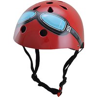 Kiddimoto Red Google Helmet, Medium
