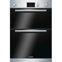 Bosch HBM13B151B Built-In Double Electric Oven, Brushed Steel