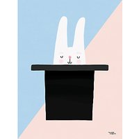 Michelle Carlslund Illustration Bunny Hat Poster, 30 X 40cm