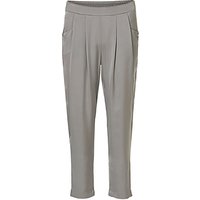 Betty & Co. Loose Fit Satin Trousers, Grey Cloud