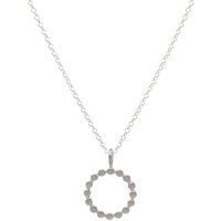 Dogeared The Circle Pendant Necklace, Silver