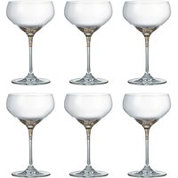 John Lewis Vino Spiral Coupe Glasses, Set Of 6, 250ml