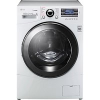 LG FH695BDH2N Freestanding Washer Dryer, 12kg Wash/8kg Dry Load, A Energy Rating, 1600rpm Spin, White