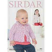 Sirdar Snuggly Spots DK Baby Cardigan Knitting Paper Pattern, 4661