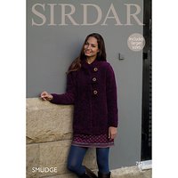 Sirdar Smudge Women's Jacket Knitting Paper Pattern, 7871