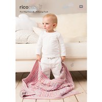 Rico Baby Dream A Luxury Touch Blanket Knitting Pattern, 518