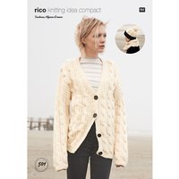 Rico Fashion Alpaca Dream Women's Hat And Jumper Knitting Pattern, 501