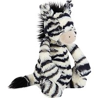 Jellycat Bashful Zebra Soft Toy, Medium, Black/White
