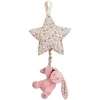 Jellycat Blossom Bunny Musical Pull Soft Toy, One Size, Pink