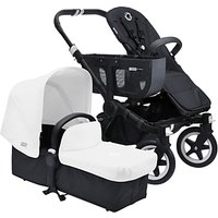 Bugaboo Donkey Base Pushchair Chassis And Carrycot 2016, Black/Black