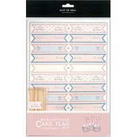 East Of India Cupcake Tiny Flag Kit, Pack Of 22