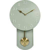 London Clock Company Olivia Pendulum Wall Clock, Sage