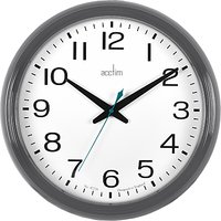 Acctim Penford Wall Clock, Dia.38cm, Grey