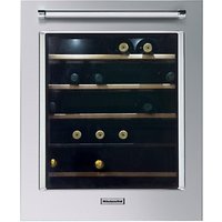 KitchenAid KCBWX70600L Built-In Wine Cabinet, A Energy Rating, 56cm Wide, Left-hand Hinge, Inox Steel