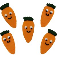 Creative Party Happy Carrots Sugarcraft Topper, Pack Of 5