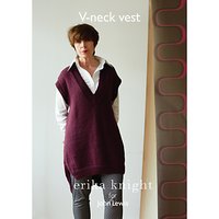 Erika Knight For John Lewis Women's V-Neck Vest Knitting Pattern