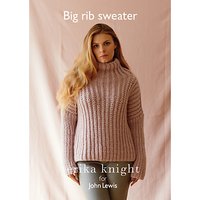 Erika Knight For John Lewis Women's Big Rib Sweater Knitting Pattern