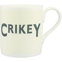 McLaggan Smith 'Crikey' Mug, Cream